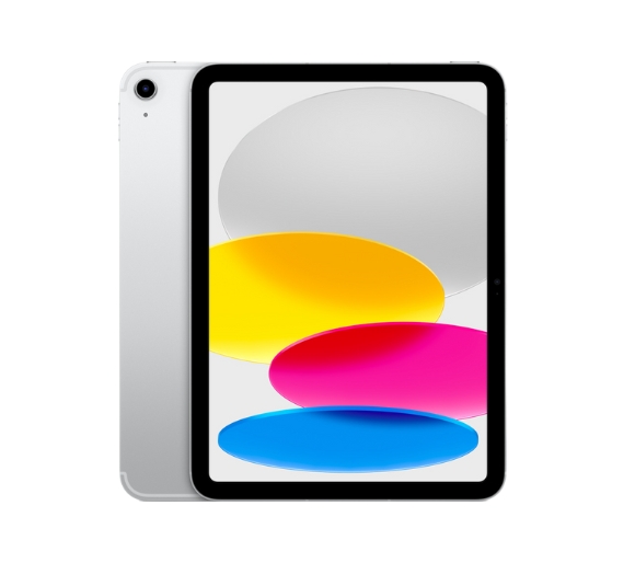 Apple iPad 10th generation tablet, silver, 10.9" screen 256 GB memory