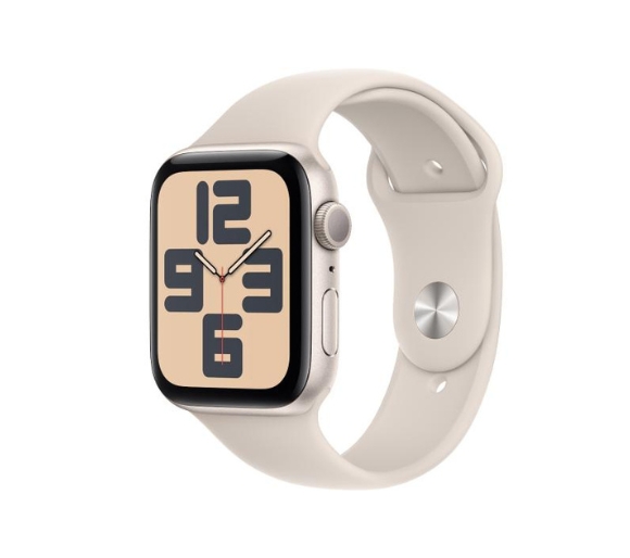 Apple Watch SE sports smartwatch, GPS, 44 mm screen, moonlight color